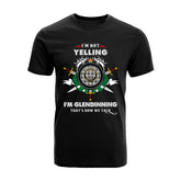 Glendinning Tartan Crest T-shirt - I'm not yelling style